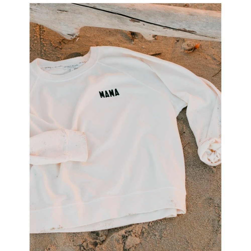 The Lady & The Sailor Brentwood Embroidered MAMA Sweatshirt Size XS/S
